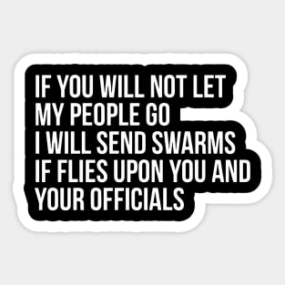 Let My People Go Sticker